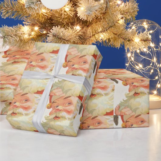 Jolly Santa Claus met een geheim kerstfeest Cadeaupapier (Feestdagen)