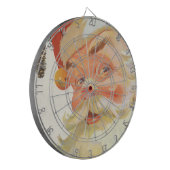 Jolly Santa Claus met een geheim kerstfeest Dartbord (Voorkant Links)