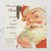 Jolly Santa Claus met een geheim kerstfeest Kaart (Voorkant / Achterkant)