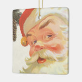 Jolly Santa Claus met een geheim kerstfeest Keramisch Ornament (Links)