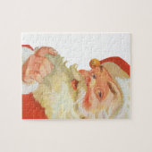 Jolly Santa Claus met een geheim kerstfeest Legpuzzel (Horizontaal)