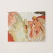 Jolly Santa Claus met een geheim kerstfeest Legpuzzel (Horizontaal)