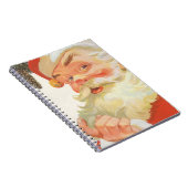 Jolly Santa Claus met een geheim kerstfeest Notitieboek (Rechterzijde)