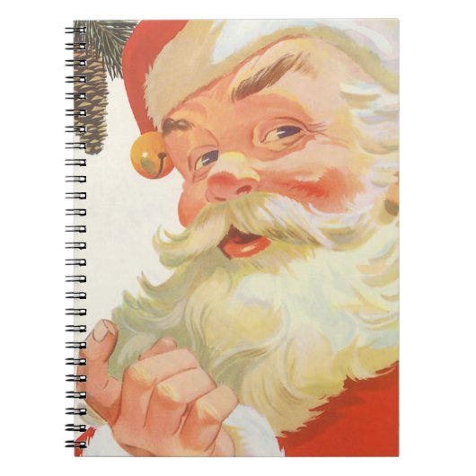 Jolly Santa Claus met een geheim kerstfeest Notitieboek (Voorkant)