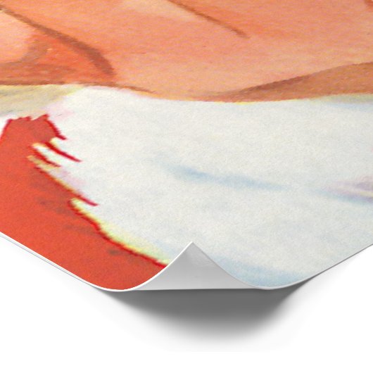 Jolly Santa Claus met een geheim kerstfeest Poster (Hoek)