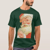 Jolly Santa Claus met een geheim kerstfeest T-shirt (Voorkant)