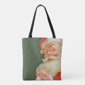 Jolly Santa Claus met een geheim kerstfeest Tote Bag (Achterkant)