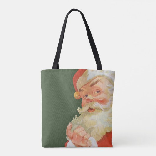 Jolly Santa Claus met een geheim kerstfeest Tote Bag (Achterkant)