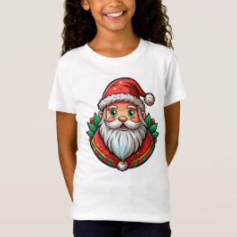 Jolly Santa Claus met feestelijke Holly accenten T-shirt