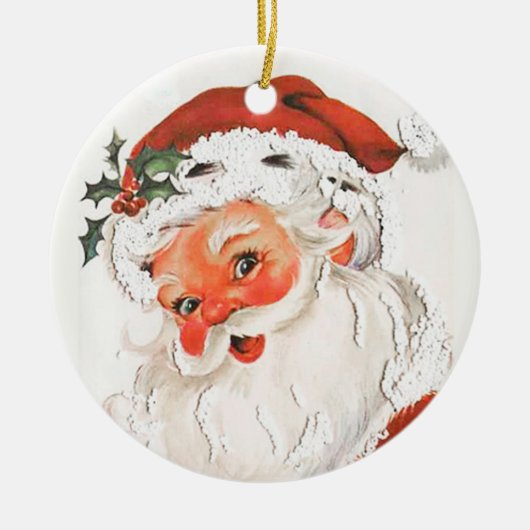 Jolly Santa Claus  Ornament (Voorkant)