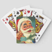 Jolly Santa Claus Persoonlijk Pokerkaarten (Achterkant)