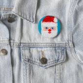 Jolly Santa Claus Ronde Button 5,7 Cm (In situ)
