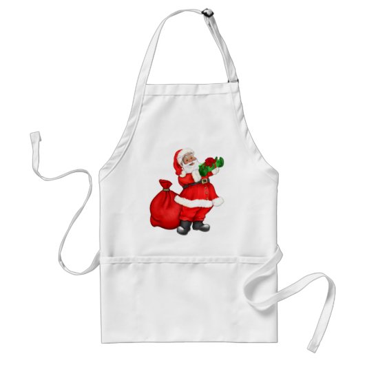 Jolly Santa Claus Standaard Schort (Voorkant)