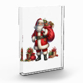 Jolly Santa Claus with gift sack Fotoblokken (Links)