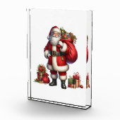 Jolly Santa Claus with gift sack Fotoblokken (Rechts)
