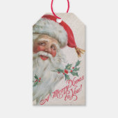 Jolly  Santa Clause Kerstcadeau Label Cadeaulabel (Voorkant)
