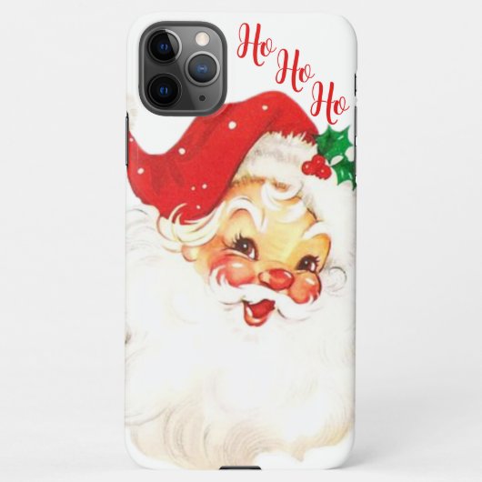 Jolly Santa Custom Kerstmis iPhone Hoesje (Achterkant)