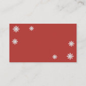 Jolly Santa Diaper Raffle Baby shower Informatiekaartje (Achterkant)