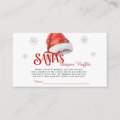 Jolly Santa Diaper Raffle Baby shower Informatiekaartje (Voorkant)