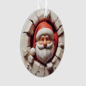 Jolly Santa Double-Sided Christmas Ornament (voorkant)