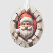 Jolly Santa Double-Sided Christmas Ornament (voorkant)