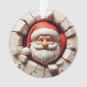 Jolly Santa Double-Sided Christmas Ornament (voorkant)