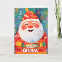 Jolly Santa, geen fruitcake kerstkaart Kaart