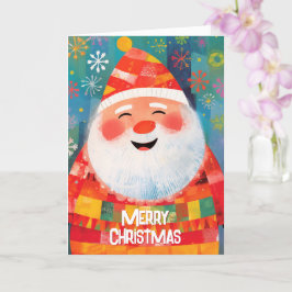Jolly Santa, geen fruitcake kerstkaart Kaart