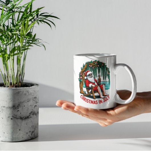 Jolly Santa Genieten van een biertje Koffiemok