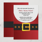 Jolly Santa Gift Exchange Party - Uitnodiging (Voorkant / Achterkant)