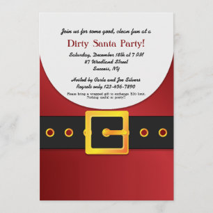 Jolly Santa Gift Exchange Party - Uitnodiging