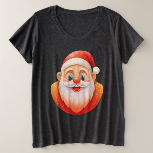 Jolly Santa Graphic Vrouwen T-shirt (Design voorkant)