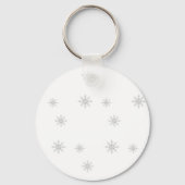 Jolly Santa Hat Baby shower gastensouvenir cadeau Sleutelhanger (Achterkant)