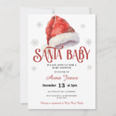 Jolly Santa Hat Baby shower Kaart (Voorkant)