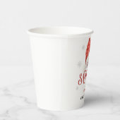 Jolly Santa Hat Baby Shower  Papieren Bekers (Rechts)