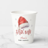 Jolly Santa Hat Baby Shower  Papieren Bekers (Voorkant)