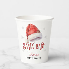 Jolly Santa Hat Baby Shower  Papieren Bekers