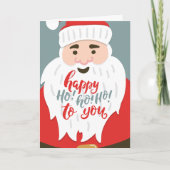 Jolly Santa Ho Ho Ho Xmas Greeting Kaart (Voorkant)