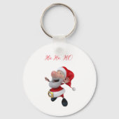 Jolly Santa Ho Ho Sleutelhanger (Voorkant)