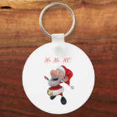 Jolly Santa Ho Ho Sleutelhanger (Achterkant)