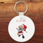 Jolly Santa Ho Ho Sleutelhanger (Voorkant)