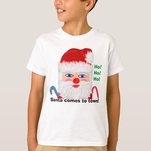 Jolly Santa Ho Ho T-shirt (Voorkant)
