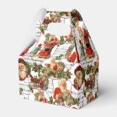 Jolly  Santa, Holly & Music Collage Bedankdoosjes (Achterkant)