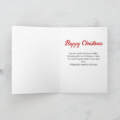 Jolly Santa in de schoorsteen Grote neef Kerstmis Feestdagen Kaart (Binnen)