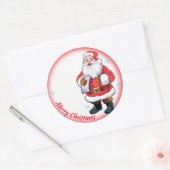 Jolly Santa Kerstmis vel van stickers (Envelop)