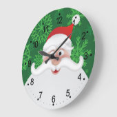Jolly Santa Kerstmis Wall klok (Hoek)