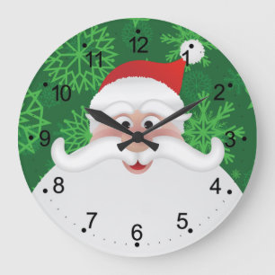 Jolly Santa Kerstmis Wall klok