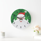 Jolly Santa Kerstmis Wall klok (Huis)