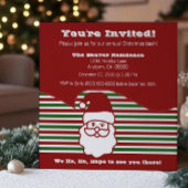 Jolly Santa Kerstparty Invite Kaart