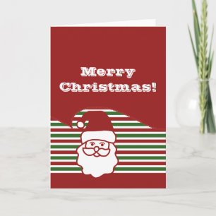 Jolly Santa kerstWenskaart Feestdagen Kaart